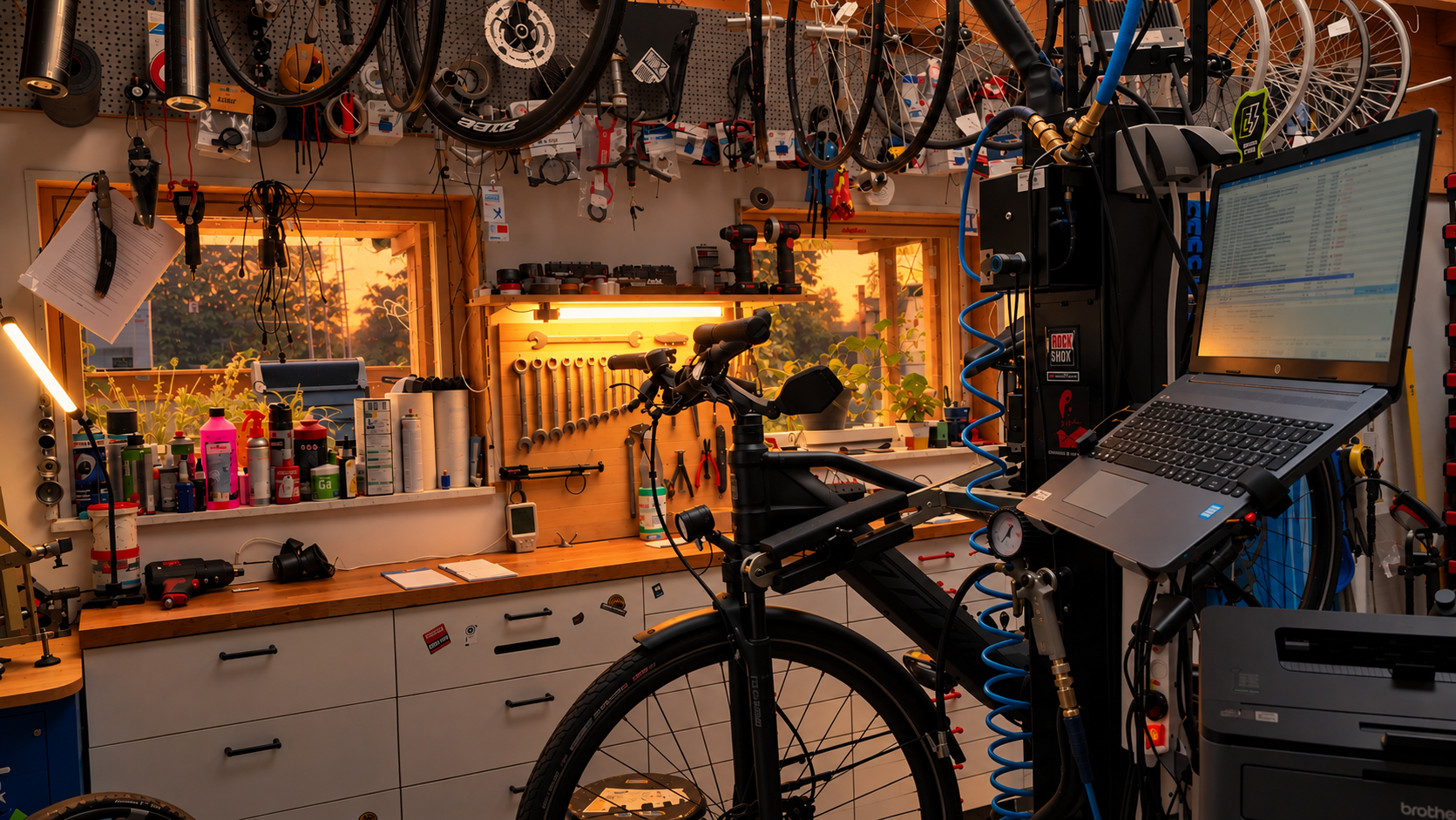 Ulf Adelmeier, Inhaber vom Fahrradkontor Lichtenstein, in seinem Laden